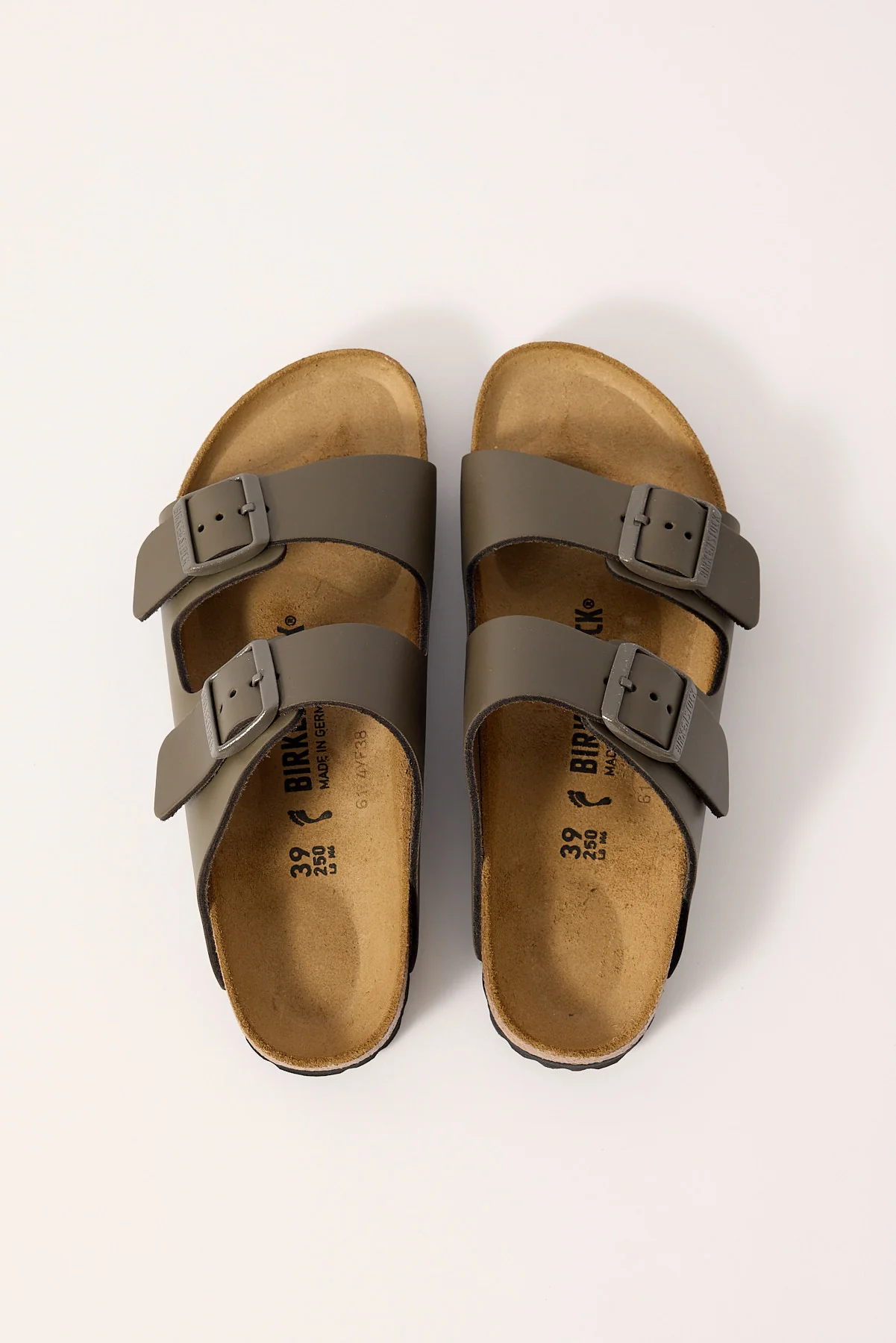Birkenstock Arizona Concrete Grey Smooth Leather Narrow Concrete Grey - Image 3
