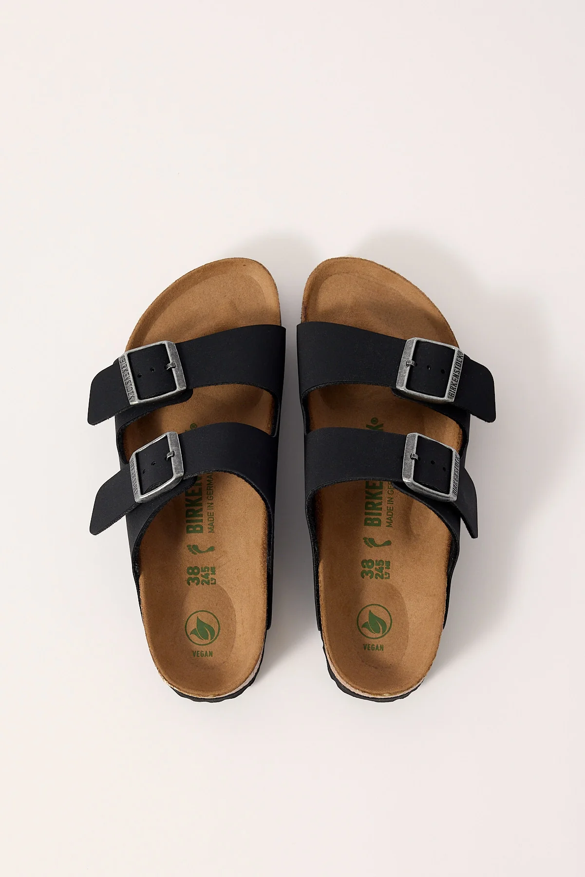 Birkenstock Arizona Vegan Black Birkibuc Narrow Black - Image 3