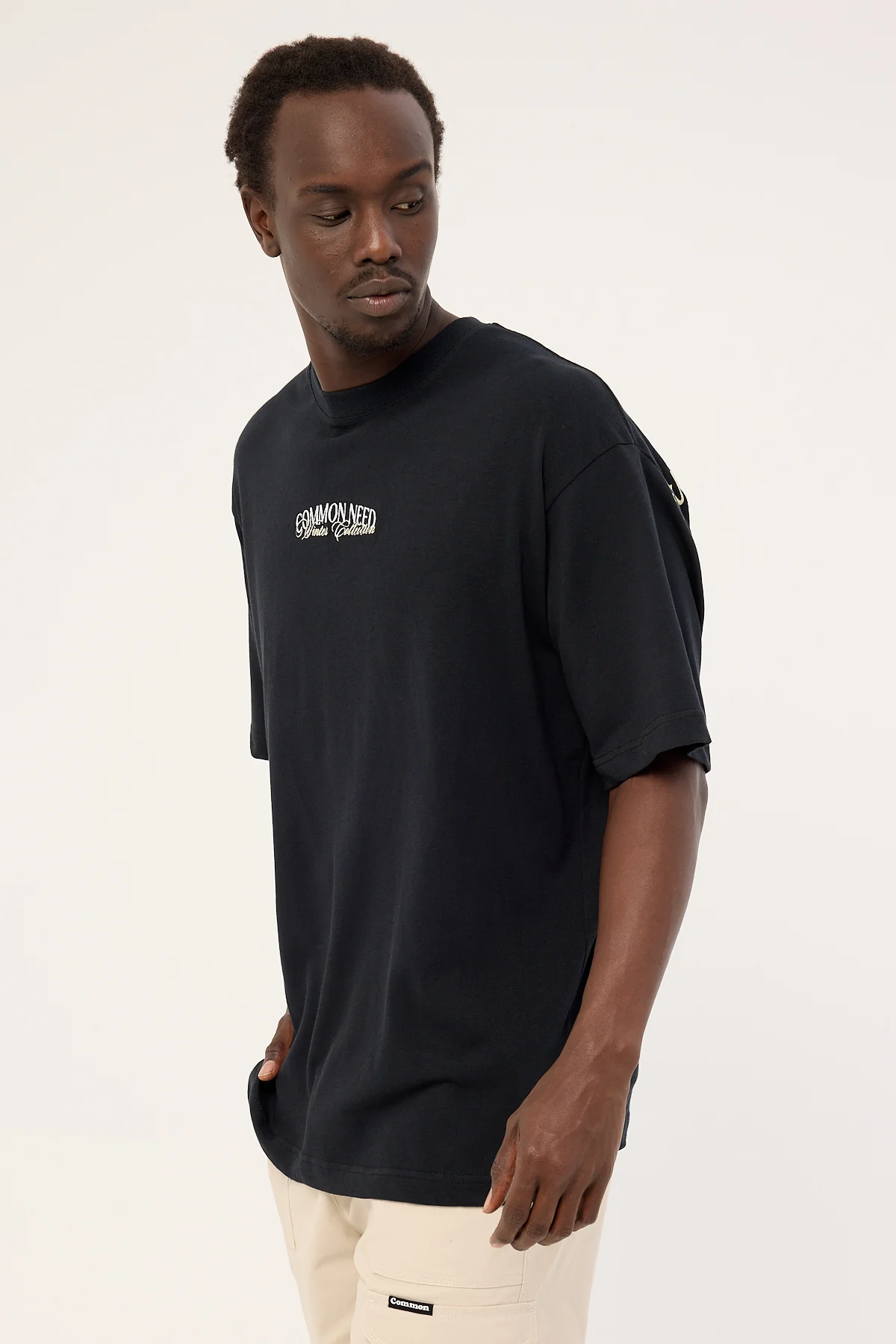 Common Need Enroll Heavyweight Boxy Tee Black - Image 5
