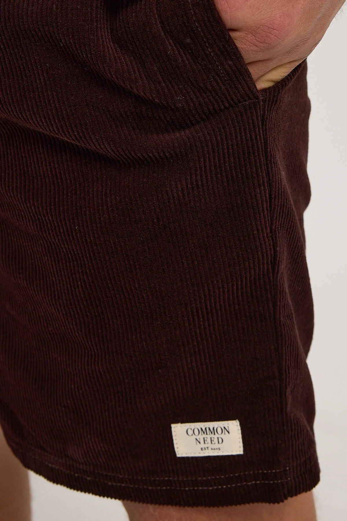 Common Need Salt Organic Cord Short Dark Brown - Image 4