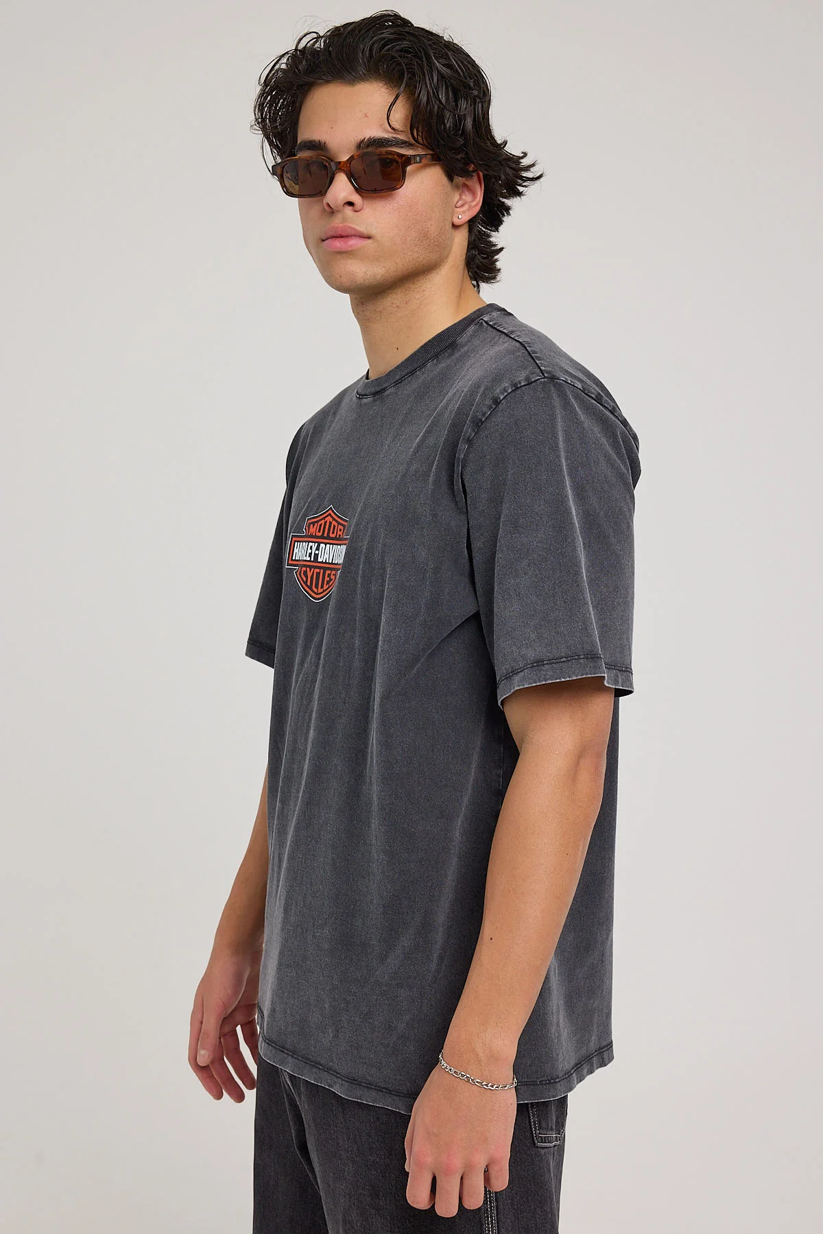 Harley-davidson SS B and S Freedom Tee Vintage Black - Image 3