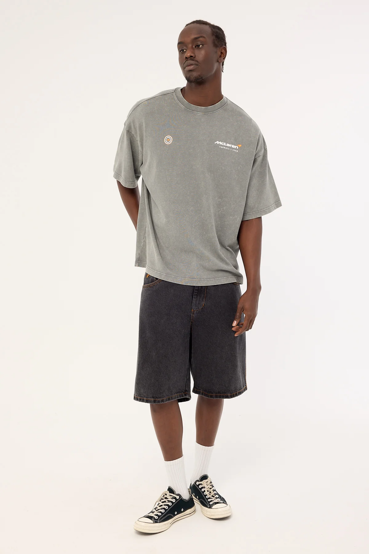 Mitchell & Ness 1963 Boxy Tee Washed Black - Image 3