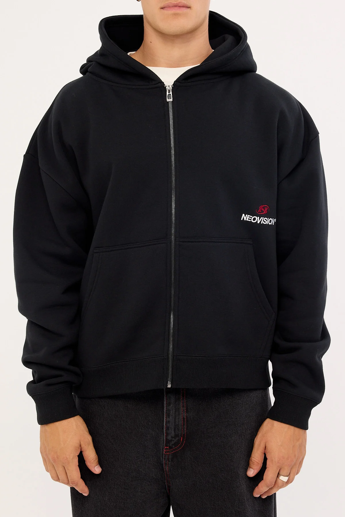 Neovision Cinder Urban Zip Through Hoodie Black - Image 7