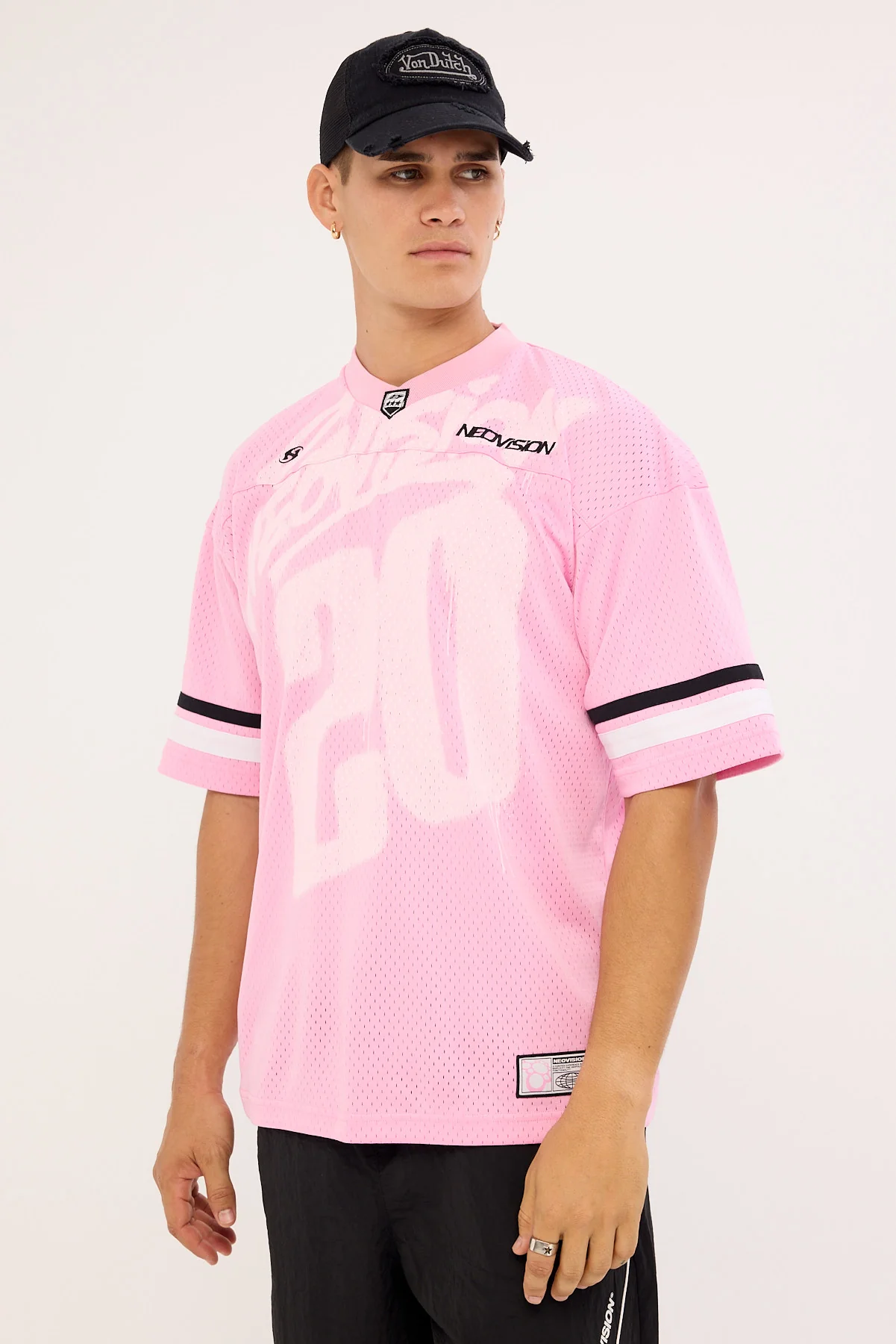 Neovision Sketched V Neck Jersey Pink - Image 5
