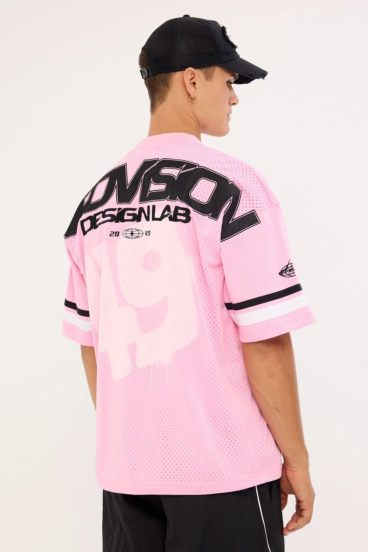 Neovision Sketched V Neck Jersey Pink - Image 6
