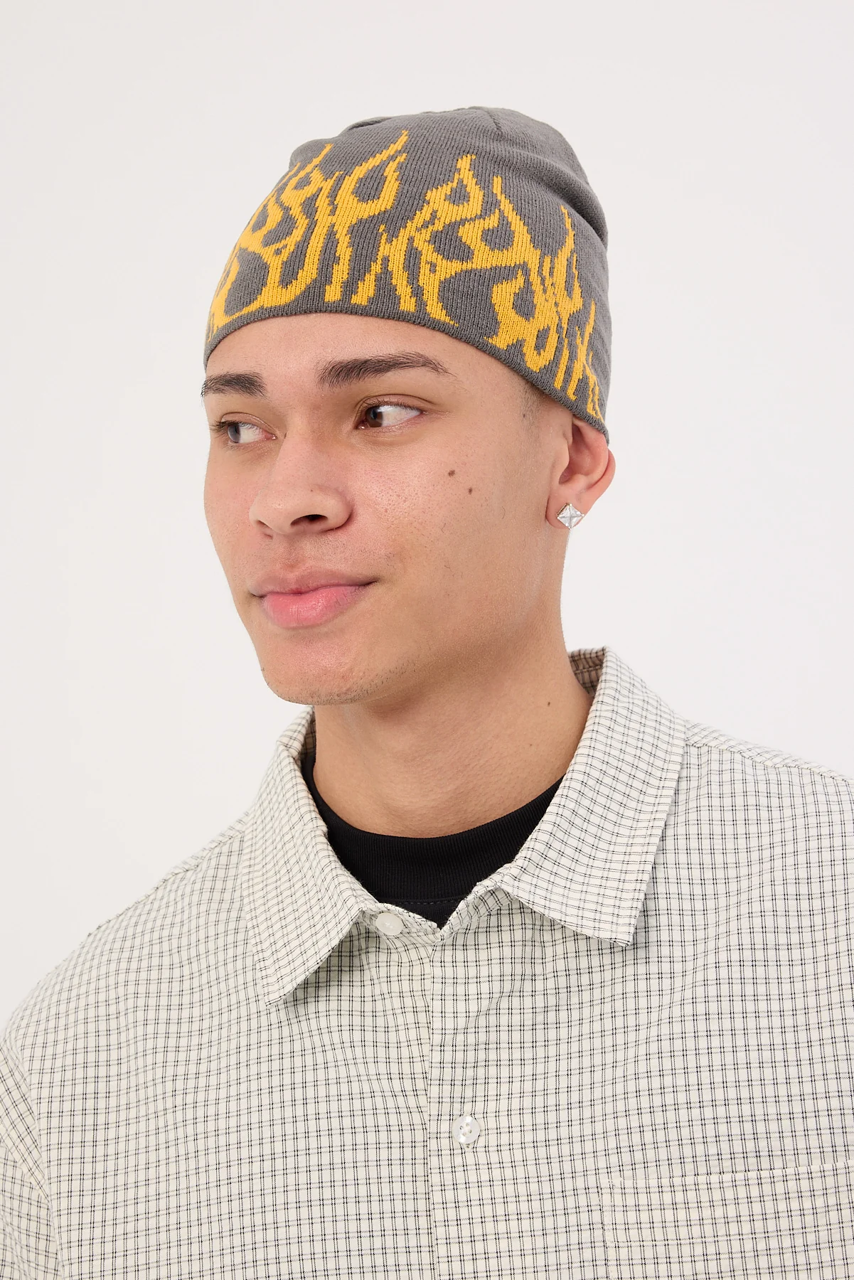 Neovision Twin Turbo Skull Cap Beanie Charcoal - Image 4