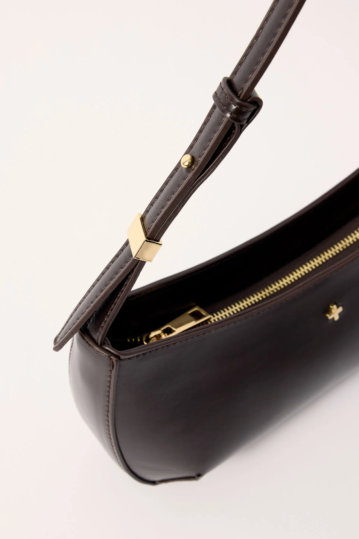 Peta + Jain EMBRACE SHOULDER BAG Choc Smooth - Image 3
