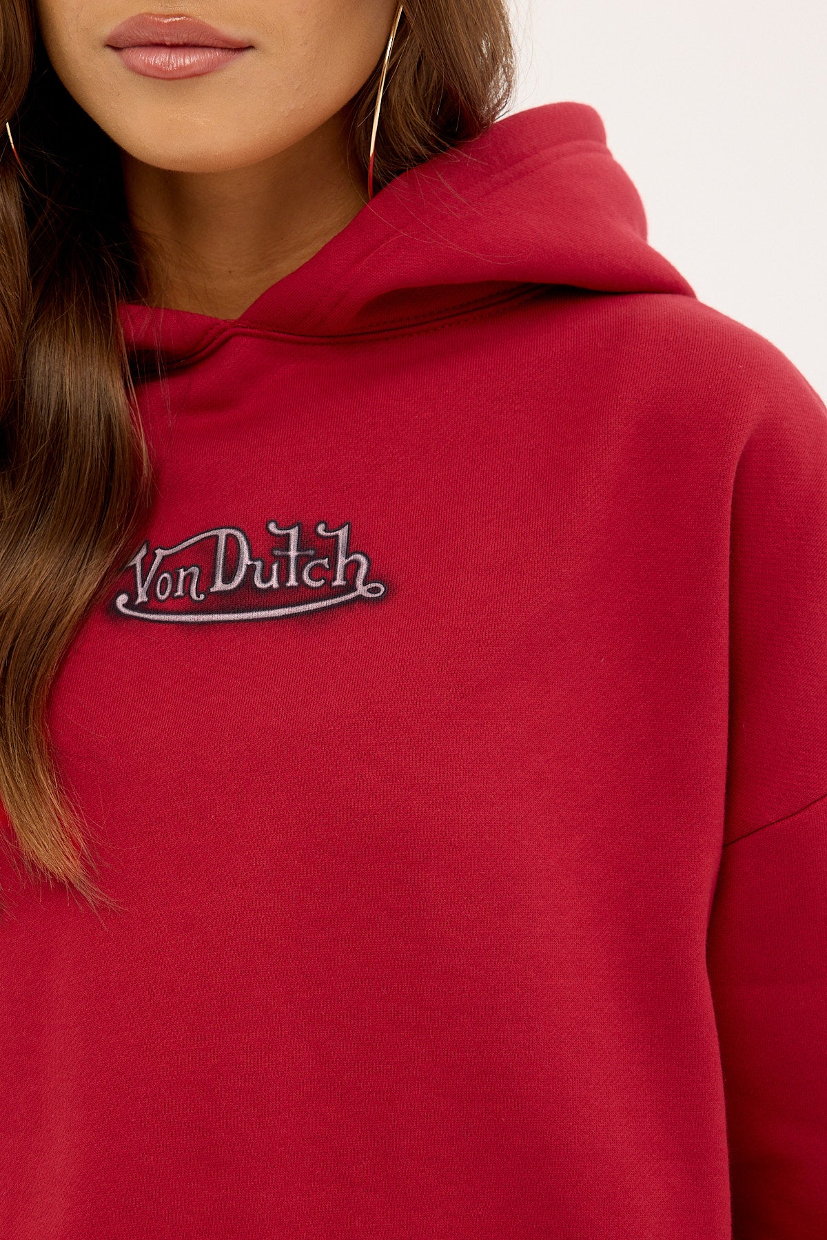 Von Dutch Flying Eye Oversized Hood Red - Image 4